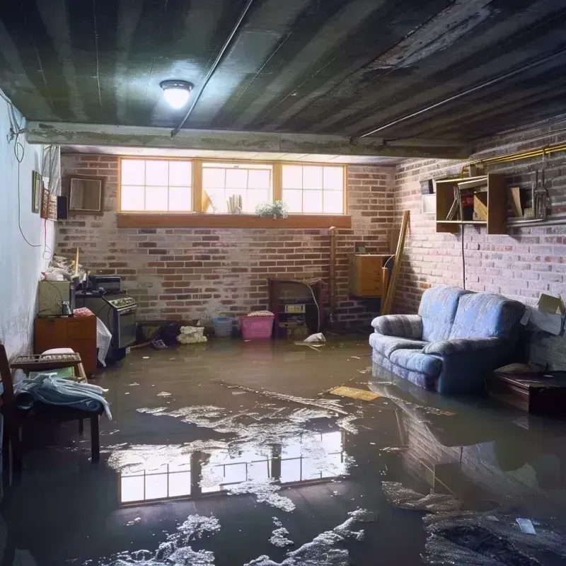 Flooded Basement Cleanup in LaMoure County, ND